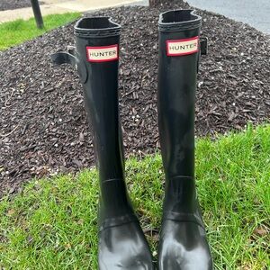 Hunter Black Wellie Boots